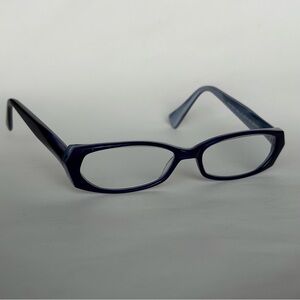 Morgenthal Frederics NY Mischa 332 Eyeglasses 52-16 Blue Purple Full Rim